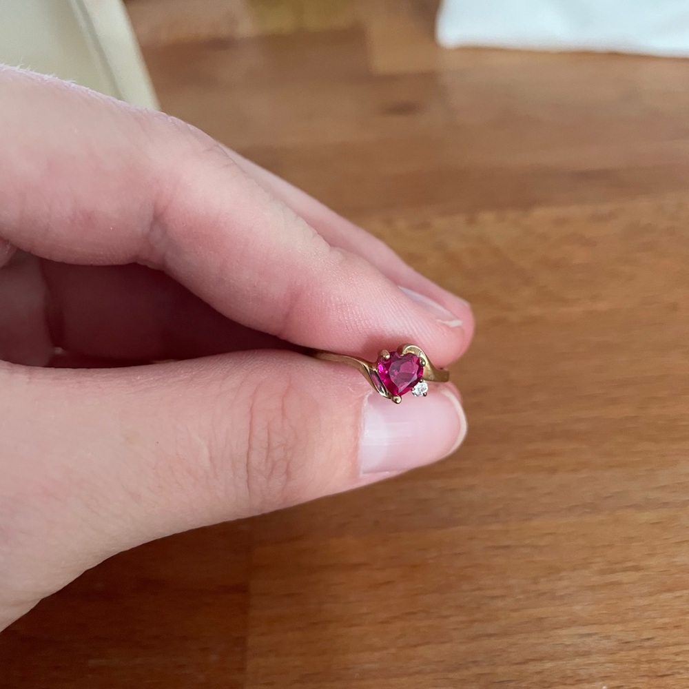 Garnet ring - Picture 3 of 3